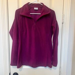 Columbia Women's Magenta Quarter-Zip Sweatshirt
